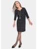 GOLDNER Kurzgröße:  Tweedkleid Midi Baumwollkleid mit Karomuster in schwarz / gemustert