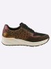 Heine Sneaker in khaki-camel-goldfarben