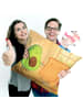 Mr. & Mrs. Panda Sofakissen Avocado Toast Design ohne Spruch in Weiß