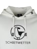 SCHIETWETTER Kapuzenpullover "Schietwetter", Hoodie in white