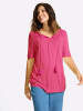 Sieh an! Kurzarmshirt in fuchsia