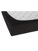 Biberna Spannbetttuch Frottee-Stretch in schwarz
