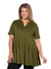 Ulla Popken Longshirt in oliv