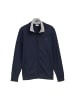 Tom Tailor Sweatjacke mit Reißverschluss und Kragenfutter in Blau-2