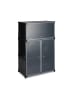 relaxdays Schuhschrank in Schwarz - (B)61,5 x (H)94 x (T)31,5 cm