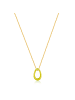 Ania Haie Halskette Neon Yellow Twisted Pendant in gelb