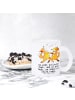 Mr. & Mrs. Panda Teetasse Füchse Salsa tanzen mit Spruch in Transparent