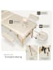 tectake 3 Zonen Massageliege  218 x 102 x 90 cm, beige