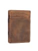 Greenburry Vintage Kreditkartenetui Leder 7 cm in braun
