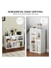 HOMCOM Bücherregal-74,3L x 24B x 80H cm-Weiß