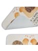 Mr. & Mrs. Panda Badteppich Schnecken Liebe mit Spruch in Weiß