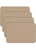 Erwin Müller Filz Tischset 4er-Pack Beja in cappuccino