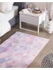 Beliani Kurzflor KARTEPE in Bunt/Blau/Grau - (W) 80 x (H) 0.5 x (L) 150 cm