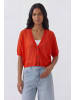 Oui Strickjacke in red alert
