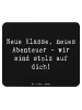 Mr. & Mrs. Panda Mousepad Spruch Erster Schultag Abenteuer mit S... in Schwarz