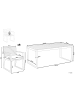 Beliani 9-tlg Gartentisch Set SASSARI in Heller Holzfarbton/Grau