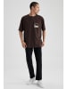 DeFacto T-Shirt OVERSIZE FIT in Braun