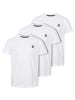 VINSON 3-pack T-shirt Massimo in White-White-White