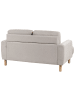 Beliani 2-Sitzer Sofa TUVE in Beige/Braun - (W) 149 x (H) 85 x (L) 90 cm