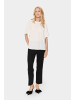 SAINT TROPEZ Bluse kurzarm BrianaSZ Lockere Passform in Ice