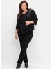 sheego Blusenjacke in schwarz