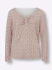 Heine Langarmshirt in sesam-altrosa-bedruckt
