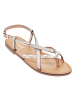Les Tropéziennes par M Belarbi Ledersandalen Chou Creme