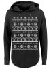 F4NT4STIC Oversized Hoodie Scandinavian Muster Weihnachten in schwarz
