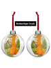 Mr. & Mrs. Panda Plastik-Weihnachtskugel Fuchs Gitarre Design oh... in Weiß