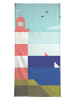 Juniqe Handtuch "Lighthouse" in Blau & Rot