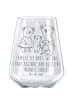 Mr. & Mrs. Panda Weinglas Koala Familie mit Spruch in Transparent
