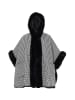 fraully Damen Poncho in Wollweiss
