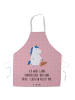 Mr. & Mrs. Panda Schürze Einhorn Teddy mit Spruch in Rot Pastell