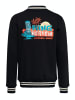 King Kerosin King Kerosin College Sweatjacke Tiki Surfers in schwarz