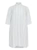 KAFFE curve Kleid KCmille Loose fit in Chalk/Soft Chambray Stripe