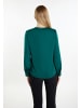 DreiMaster Damen Langarmbluse in Dunkelgrün