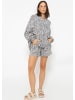 SASSYCLASSY Musselin Shorts mit Leo-Print in Hellbeige