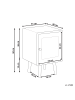 Beliani Nachttisch LEFROY in Braun - (W) 33 x (H) 50 x (L) 30 cm