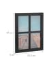 relaxdays Bilderrahmen in Schwarz - (B)33,5 x (H)44 x (T)3 cm
