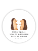 Mr. & Mrs. Panda Rund Magnet Igel Liebe mit Spruch in Weiß
