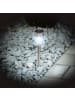 tectake 24-er Set LED-Solarlampen  4,7 x 37 cm, silber