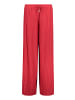 BETTY & CO Stretch-Hose mit Plissee in Dunkelrot