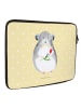 Mr. & Mrs. Panda Laptop Case Chinchilla Blume ohne Spruch in Gelb Pastell
