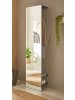 Furn.Design Kompaktgarderobe grau matt 50 cm, Garderobe mit Spiegel