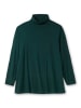 sheego Langarmshirt in tiefgrün