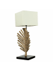 Licht-Erlebnisse Tischlampe (B)24.5 x (L)24.5 x (H)69 cm in Holz (Natur) Weiß