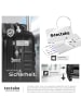 tectake Hartschalenkoffer-Set aus robustem ABS-Kunststoff, 360° drehbar