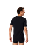 Schiesser T-Shirt 2er Pack in Schwarz