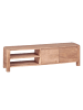 KADIMA DESIGN Lowboard Massivholz: viel Stauraum, 4 Holzbeine, Sheesham oder Akazie in Beige