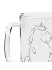 Mr. & Mrs. Panda Gravur Bierkrug Einhorn Teddy ohne Spruch in Transparent